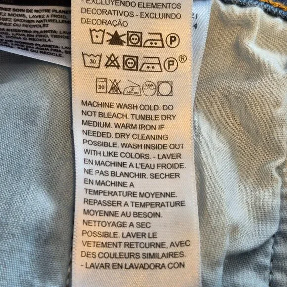 Levi's Wedgie Straight Button Fly Jeans Size 29 x 28 - Picture 15 of 15